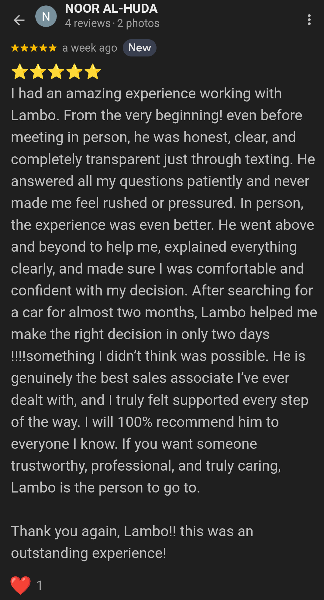 Client review screenshot 1